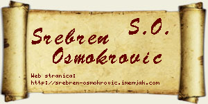 Srebren Osmokrović vizit kartica